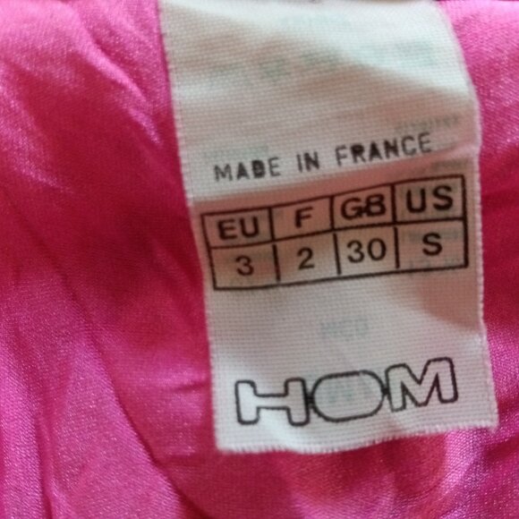 NWOT VINTAGE PINK HOM SWIM BRIEF, Size 30" / "S", 1" Sides - Picture 4 of 7